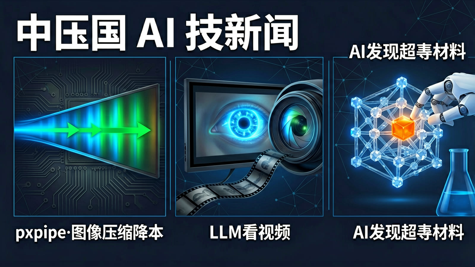 pxpipe：通过图像化压缩输入token降低Claude Code成本；claude-real-video ─ 让任何大语言模型（LLM）都能观看视频；阿里达摩院发布超导材料发现AI智能体Elements Claw